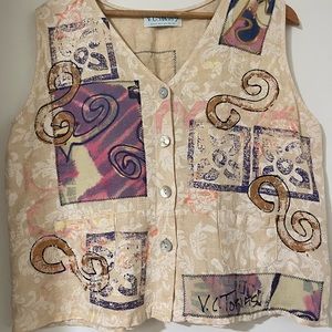 Fun Handmade Vest(cropped M)